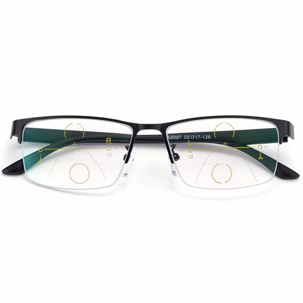 

Progressive Multi-anti-blue Focus Reading Glasses Presbyopic Glasses 300 Degrees Multi-area No Nose Pressure