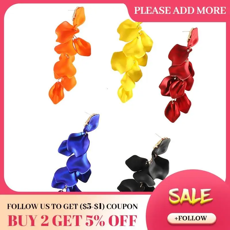 Женские серьги-подвески в форме капли JOUVAL большие массивные серьги с красным