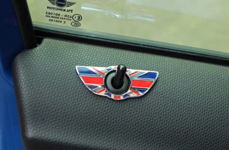 1 шт. для BMW Mini Cooper Countryman R56 R50 R53 F56 F55 R60 R57 замок двери автомобиля эмблема на крыло