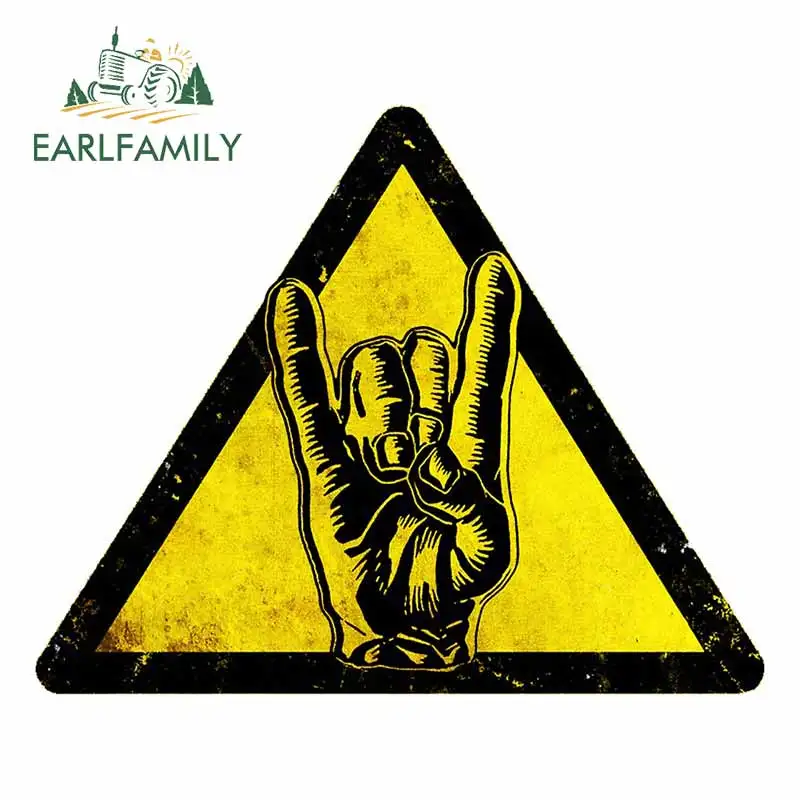EARLFAMILY 13 см x 10 7 для тяжелого металла Предупреждение ждающая наклейка на