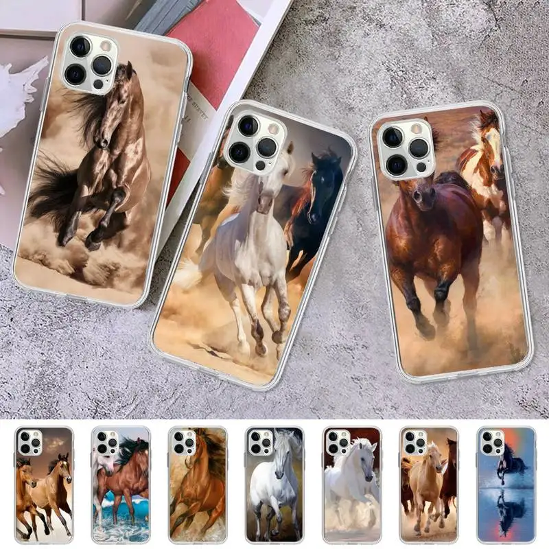 

Horse Phone Case for iPhone 11 12 13 mini pro XS MAX 8 7 6 6S Plus X 5S SE 2020 XR case