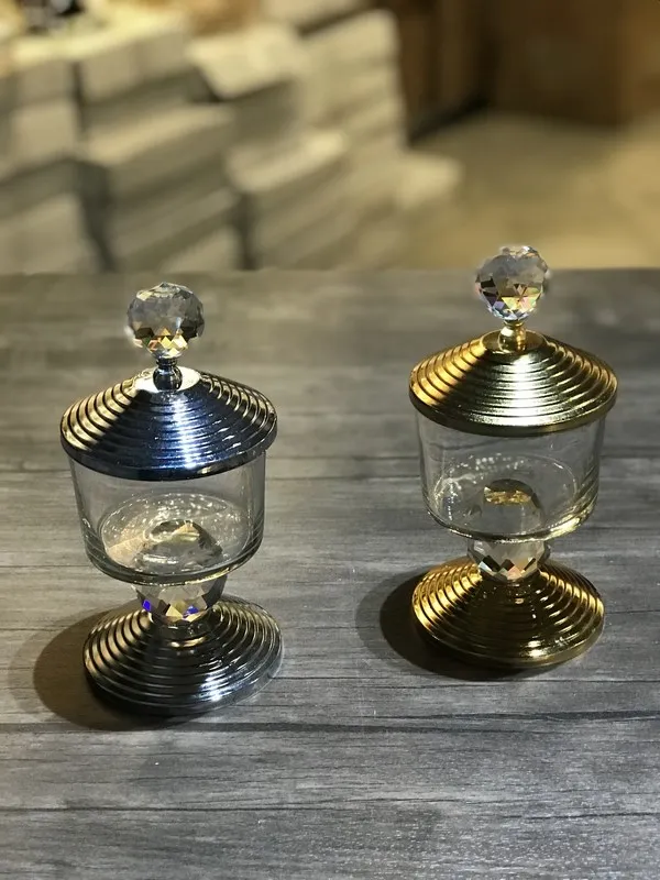 Металлический Пьедестал стеклянная декоративная сахарница тек 1 шт | Дом и сад