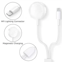 2 in 1 wireless charger for apple watch series 5 1 2 3 4 usb magnetic charging cable for iphone