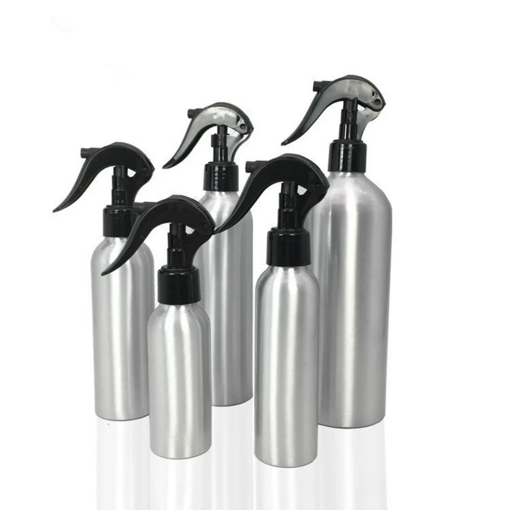 

30/50/100/120/150/250/500ml Spray Pump Aluminum Bottles Empty Fine Mist Nose Refillable Bottles Portable Travel Makeup Container