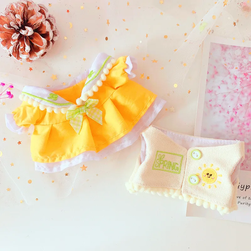 

[MYKPOP]KPOP Doll's Clothes: Lovely Skirt Vest 2pcs Set for 20cm Doll (Without doll) Fans Collection SA201110402