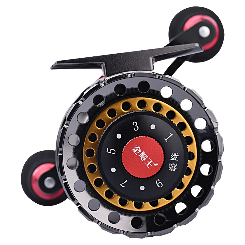 

All Metal Fishing Reels Anti-slip Left / Right Hand Magnetic Brake Handle Front Raft Wheel Winter Ice Fishing Supplies
