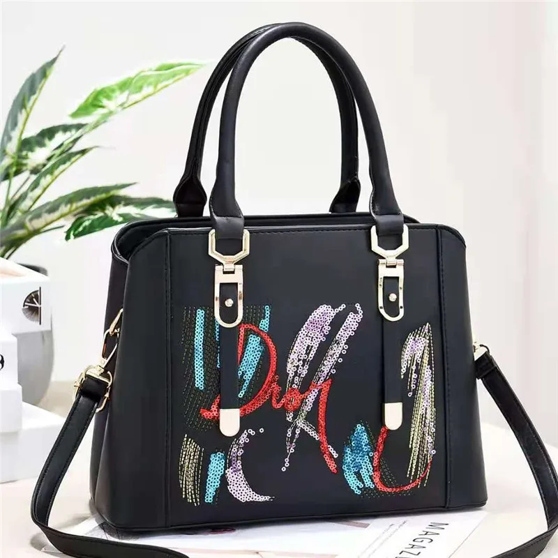 

Новинка 2021, модная Универсальная высококачественная вместительная Диагональная Сумка на одно плечо, кошельки и искусственная помада, сумк...