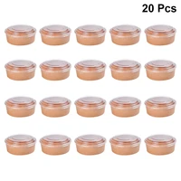 20pcs disposable kraft paper bowls fruit salad bowl food packaging containers party favor 16oz with lid