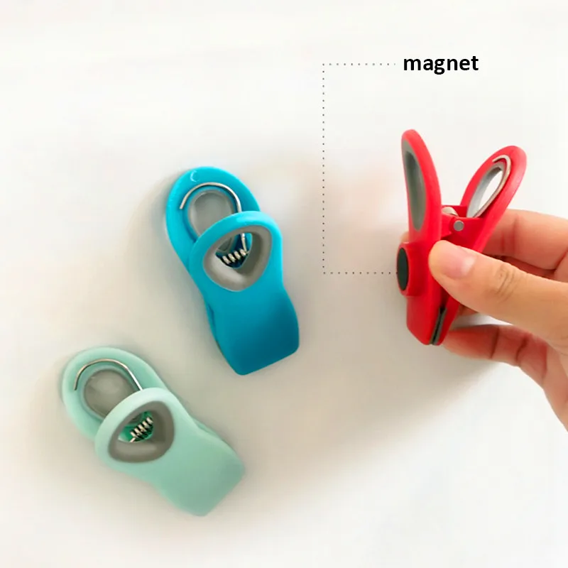 

Creative Refrigerator Magnets Multipurpose Bag Clips For Home Wall Recipes Memo Note Message Snack Holder Clamp