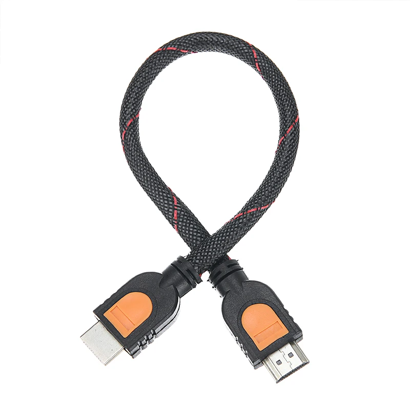 Кабель HDMI в оплетке короткий 1 4 В высокоскоростной Full HD TV 3D 1080P для ТВ XBOX SKY PS4 видео