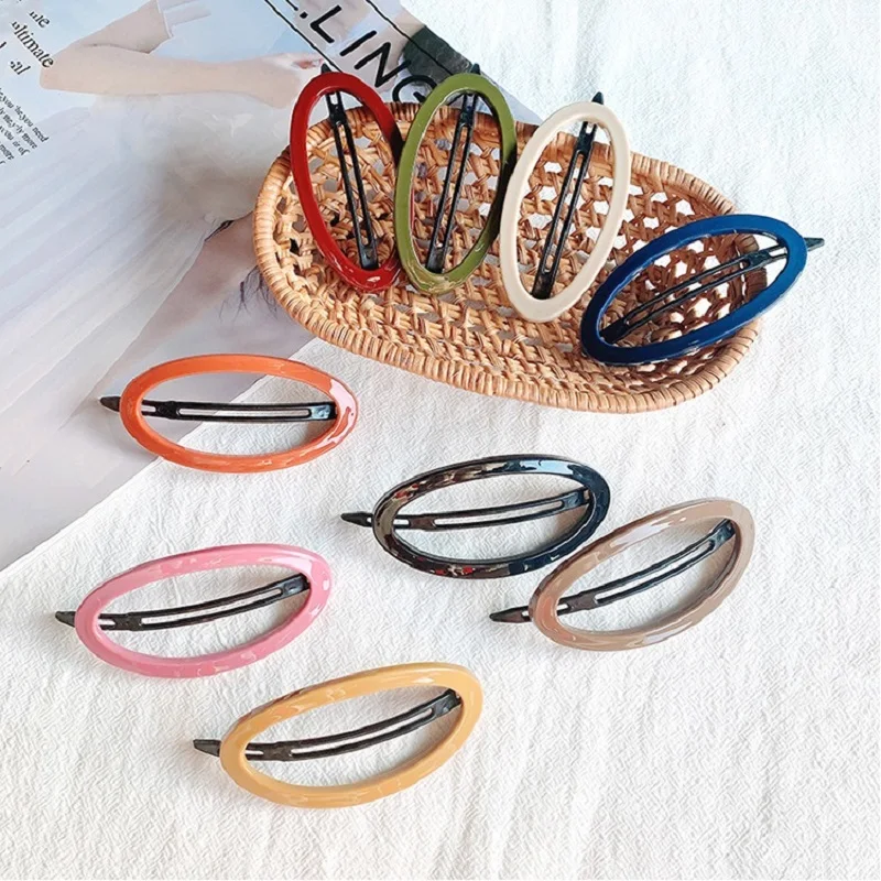 

Hairlyah Women Sweet Morandi Color Hairpins Hair Ornament Bangs Hair Clips Barrette Styling Tools Headband Hair Accessories