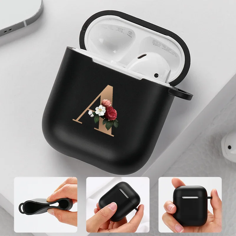 

Чехол для Airpod 2 1 силиконовый с буквами алфавита