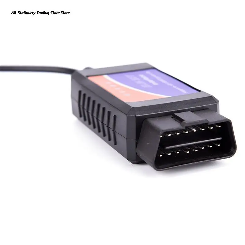 Сканер для диагностики автомобиля ELM327 чёрный с USB кабелем ПК на Windows | Компьютеры и