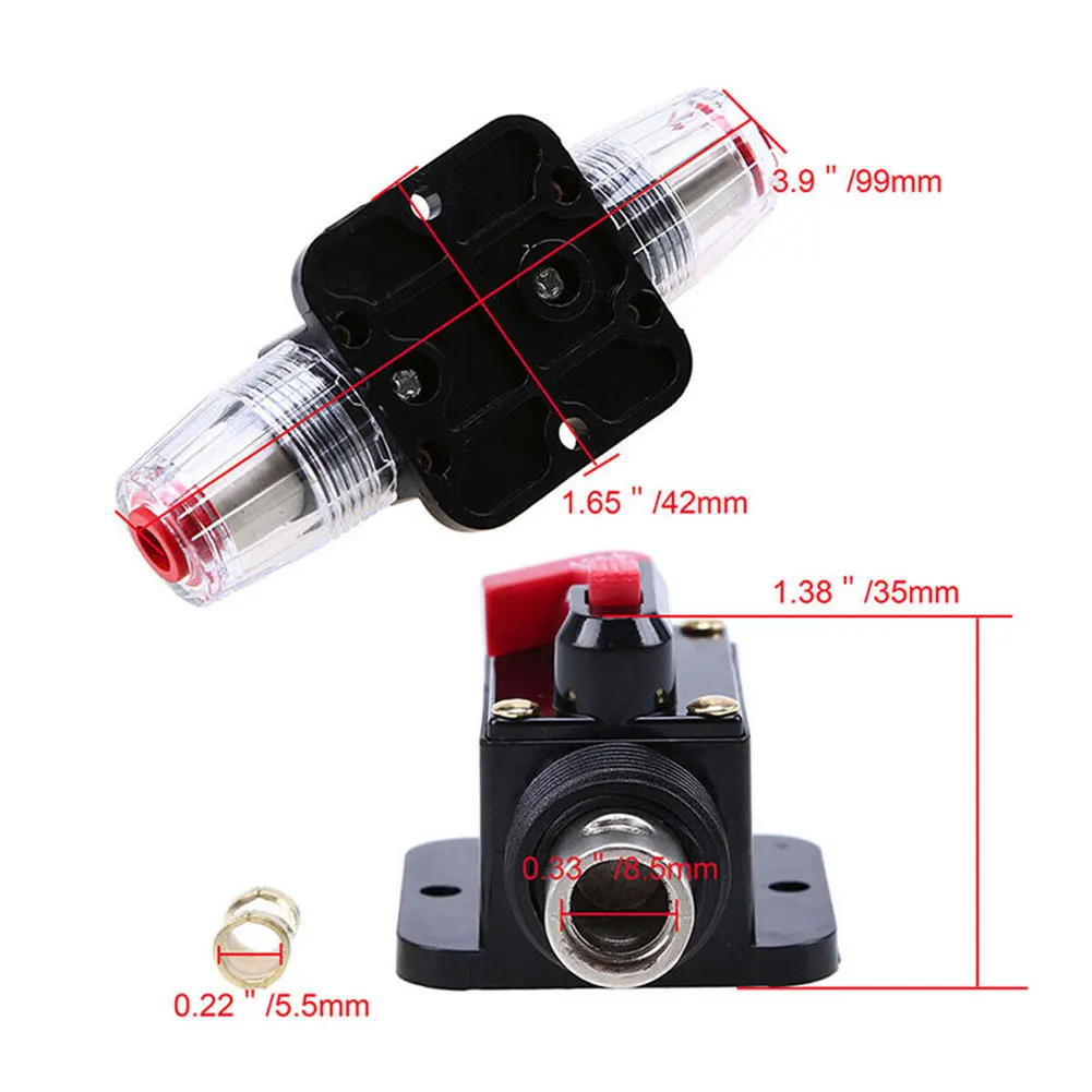 Сбрасываемый автоматический прерыватель цепи автомобильной стереосистемы 12 В 24