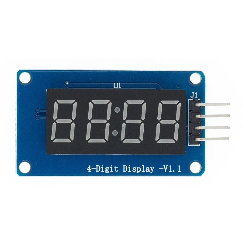 

Модуль 4-битного цифрового светодиодного дисплея TM1637 для arduino, 7 сегментов, 0,36 дюйма, часы, красная анодная трубка, четыре последовательных др...