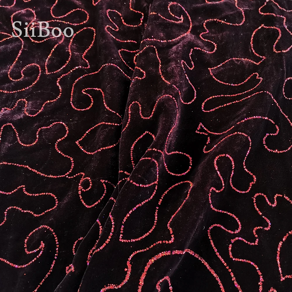 Американский осенний роскошный стиль Красный Фиолетовый Бронзовый