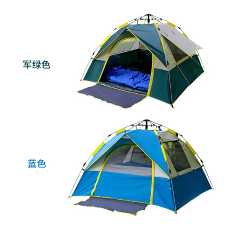 Палатка туристическая на 3 4 человек водонепроницаемая Солнцезащитная УФ палатка