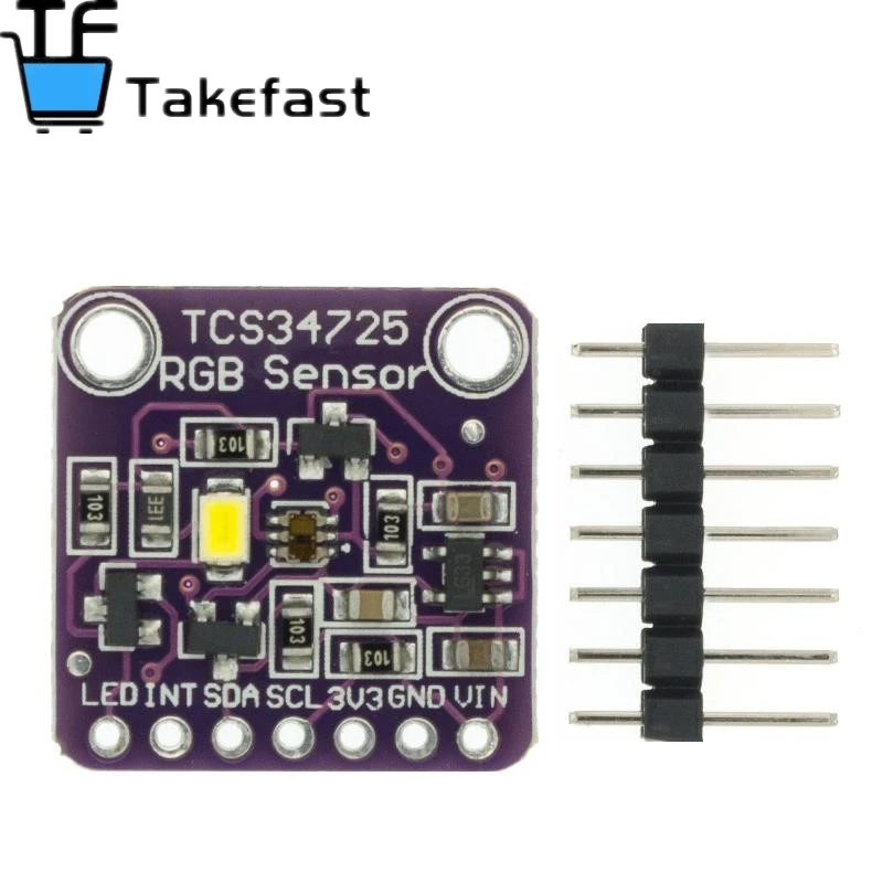 10 шт. Новый SX CJMCU-34725 TCS34725 цветной датчик RGB макетная плата модуль | Электронные