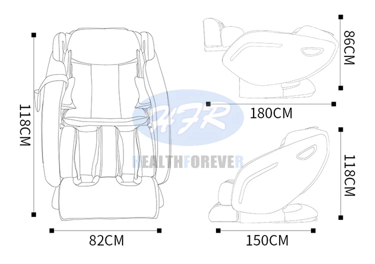 HFR-9200 Phantom 4D умное массажное кресло полностью автоматическое многофункциональное разминающее пространство для всего тела