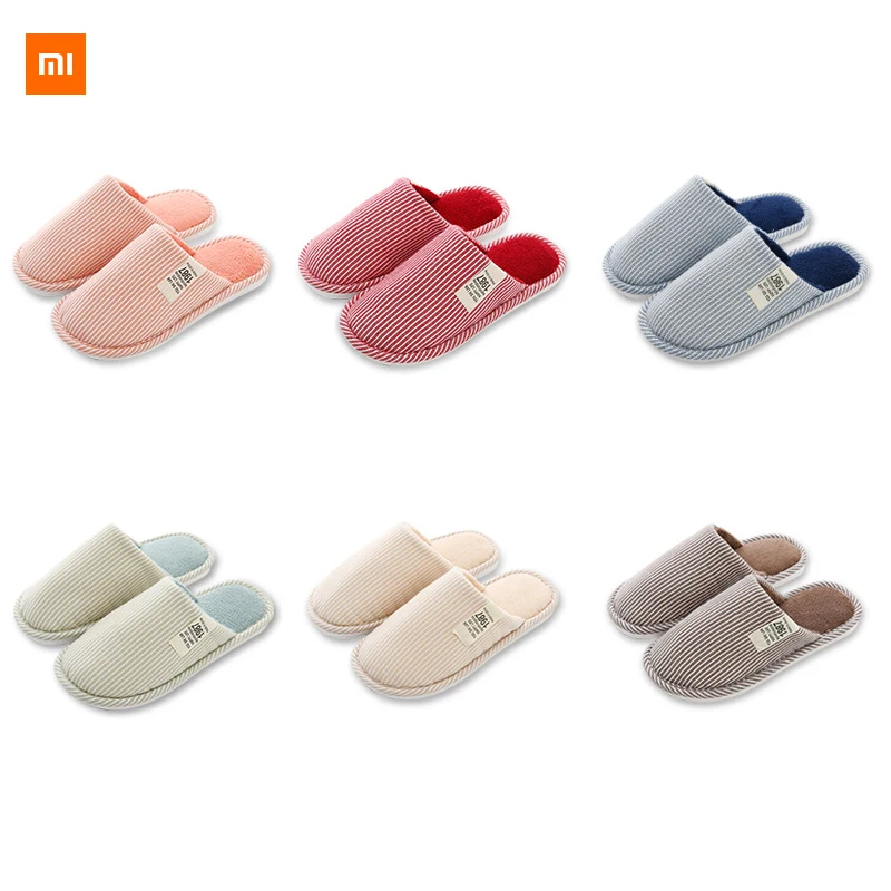 Новинка; зимние хлопковые тапочки Xiaomi Mijia Youpin; Детские домашние тапочки; милые плюшевые тапочки; мужские зимние Тапочки