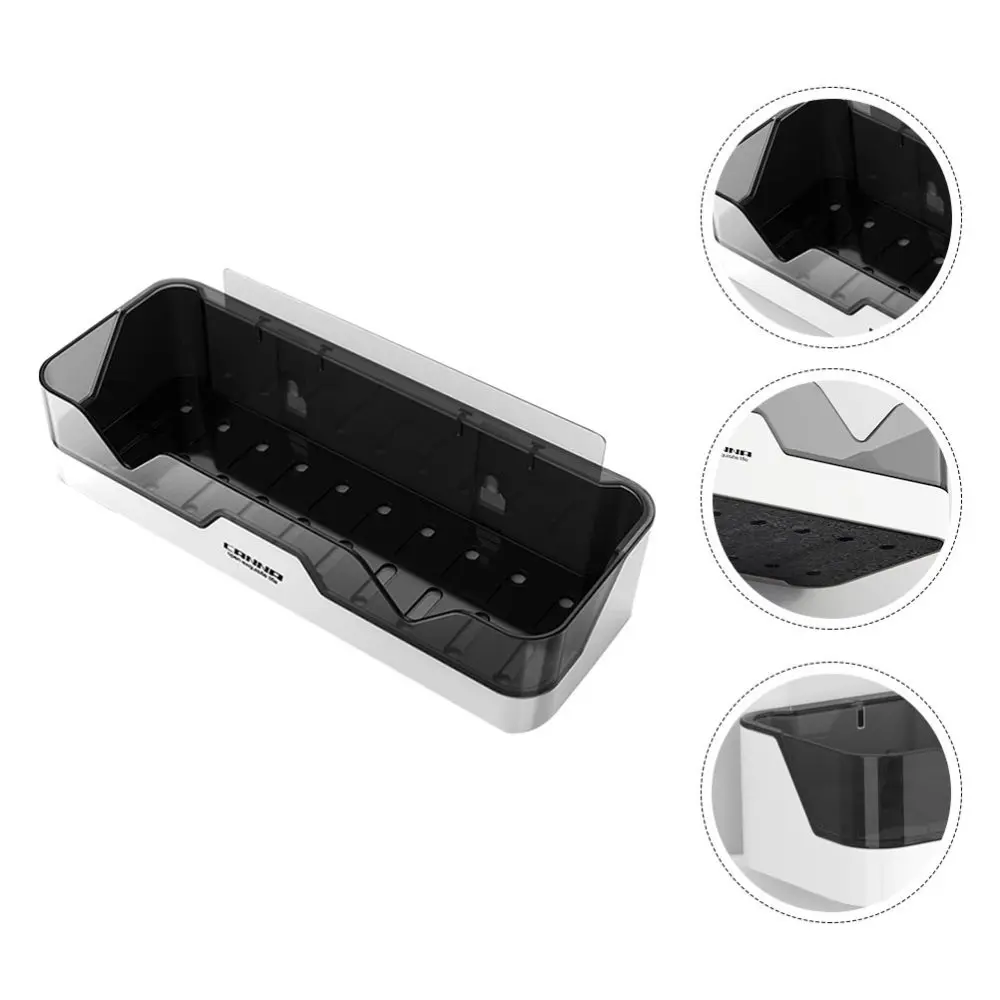 

1Pc Bathroom Storage Rack Wall-mounted Toiletry Shelf Cosmetic Rack (Gray)