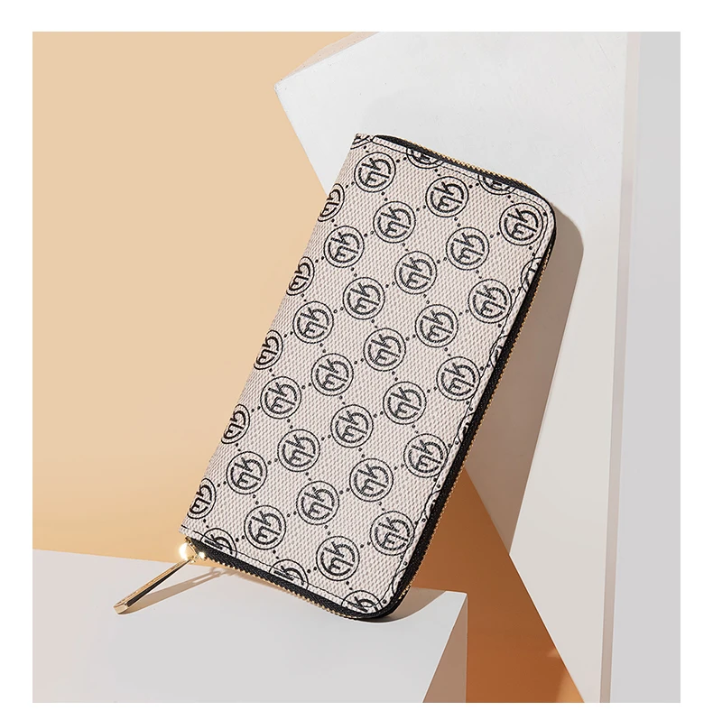 MARRY KORS, женские кожаные кошельки на молнии, бежевый карман для телефона, кошелек, держатель для карт, Женский Длинный кошелек, портмоне, держатель для карт, клатч