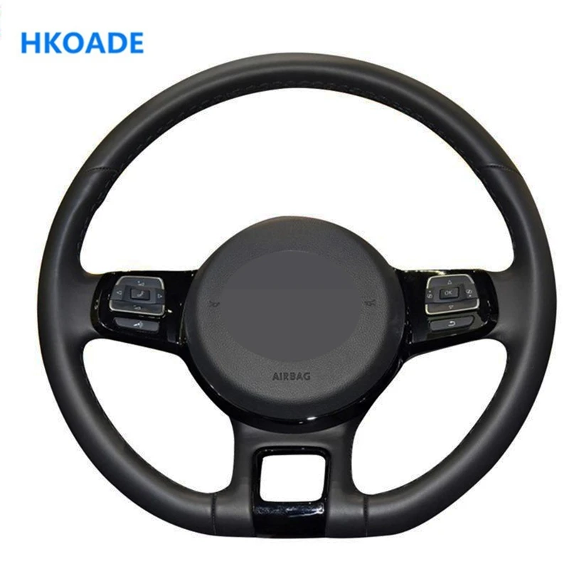 Сделай Сам черный мягкий воловья кожа противоскользящая ручная строчка