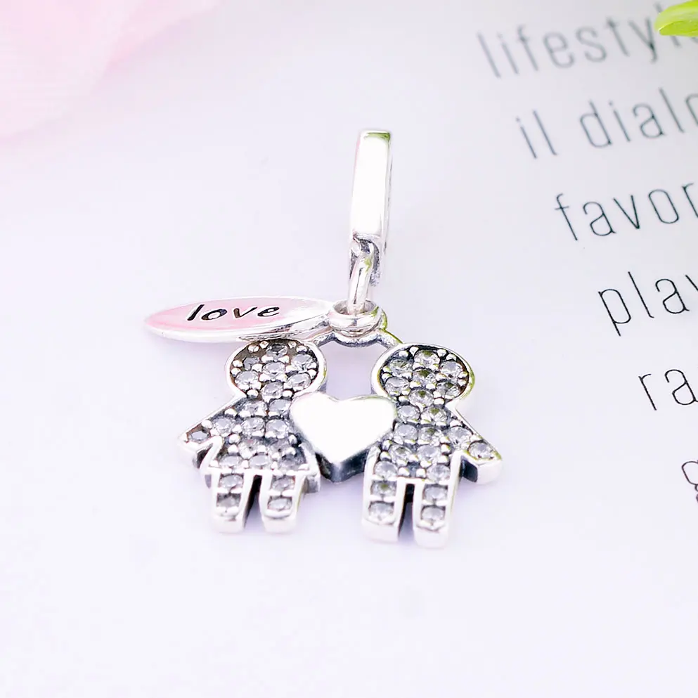 Новинка 2019 бусины для мальчиков и девочек с надписью Hand Love Heart Best Friend подходят