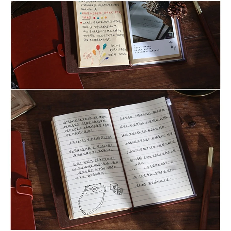 

Elegant Handcrafted Diary Notebook Engraved Leather Journal Message Note Book to My Daughter /to My Wife Handwriting Pocketbook