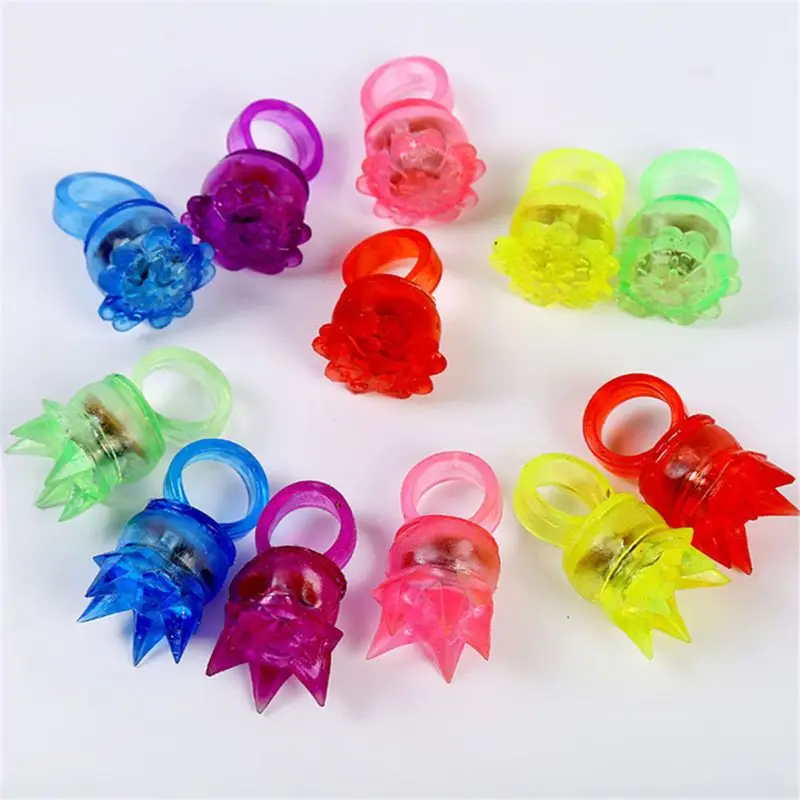 

Drop Ship. 48 Pack Light up Rings Party Favors for Kids Flashing Led Toys Glow in The Dark Party Supplies