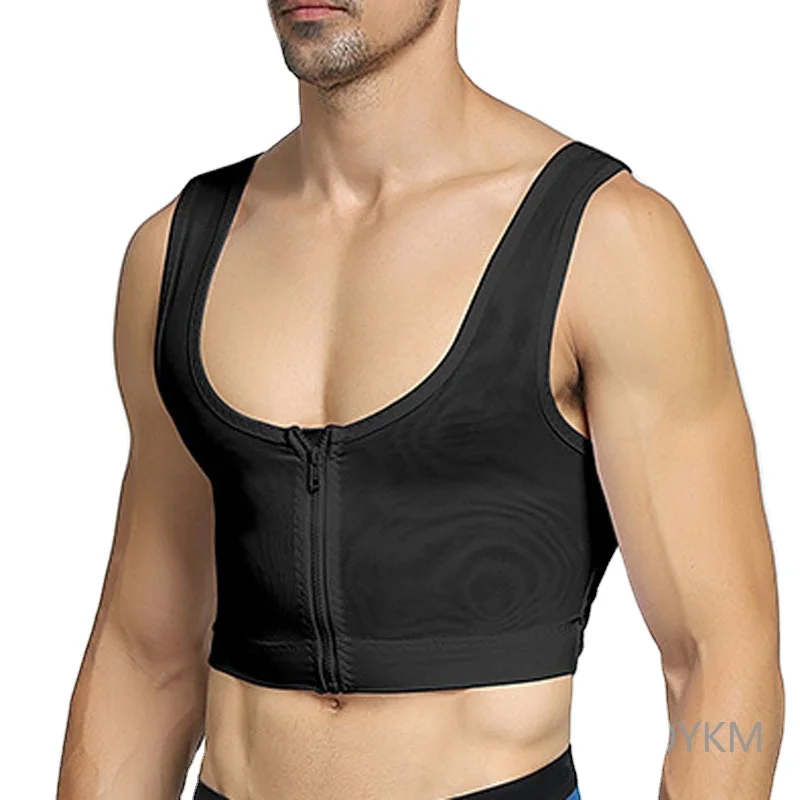 

Mens Body Shaping Clothes Corset Vest Body Shaping Tight Underwear Chest Closing Back Pulling Back Lifting Thin and Breathable