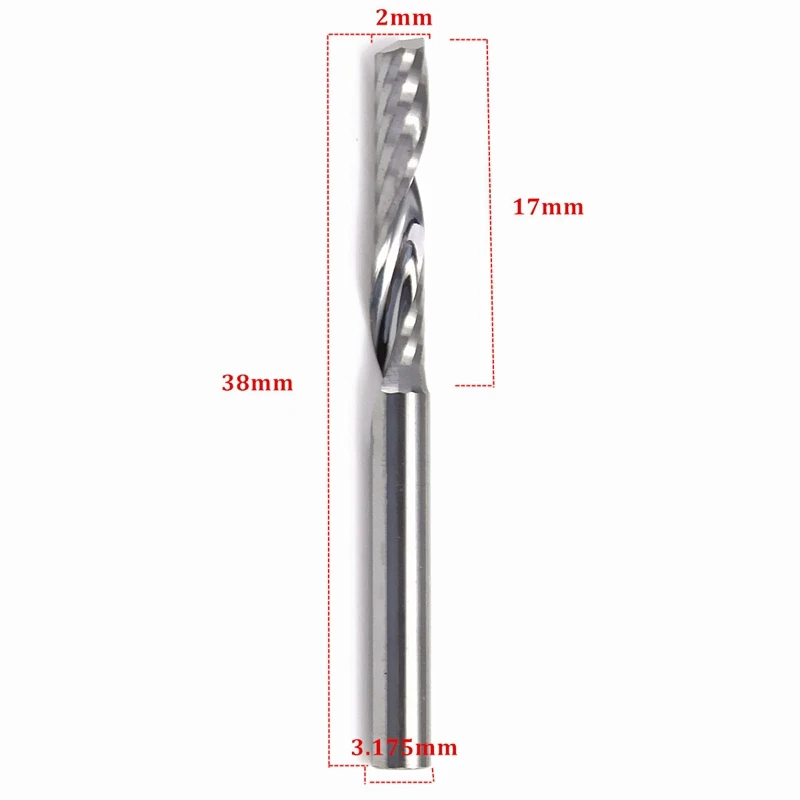 5 шт./лот для левшей режущая фреза спиральная флейта Фрезы с ЧПУ акриловые pcb Pvc