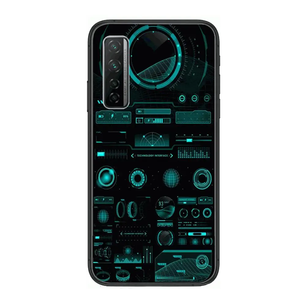 

Very cool Phone Case For Huawei mate 40 30 10 20 40 8 9 Lite Z Pro Black Etui 3D Coque Painting Hoesjes 5g black