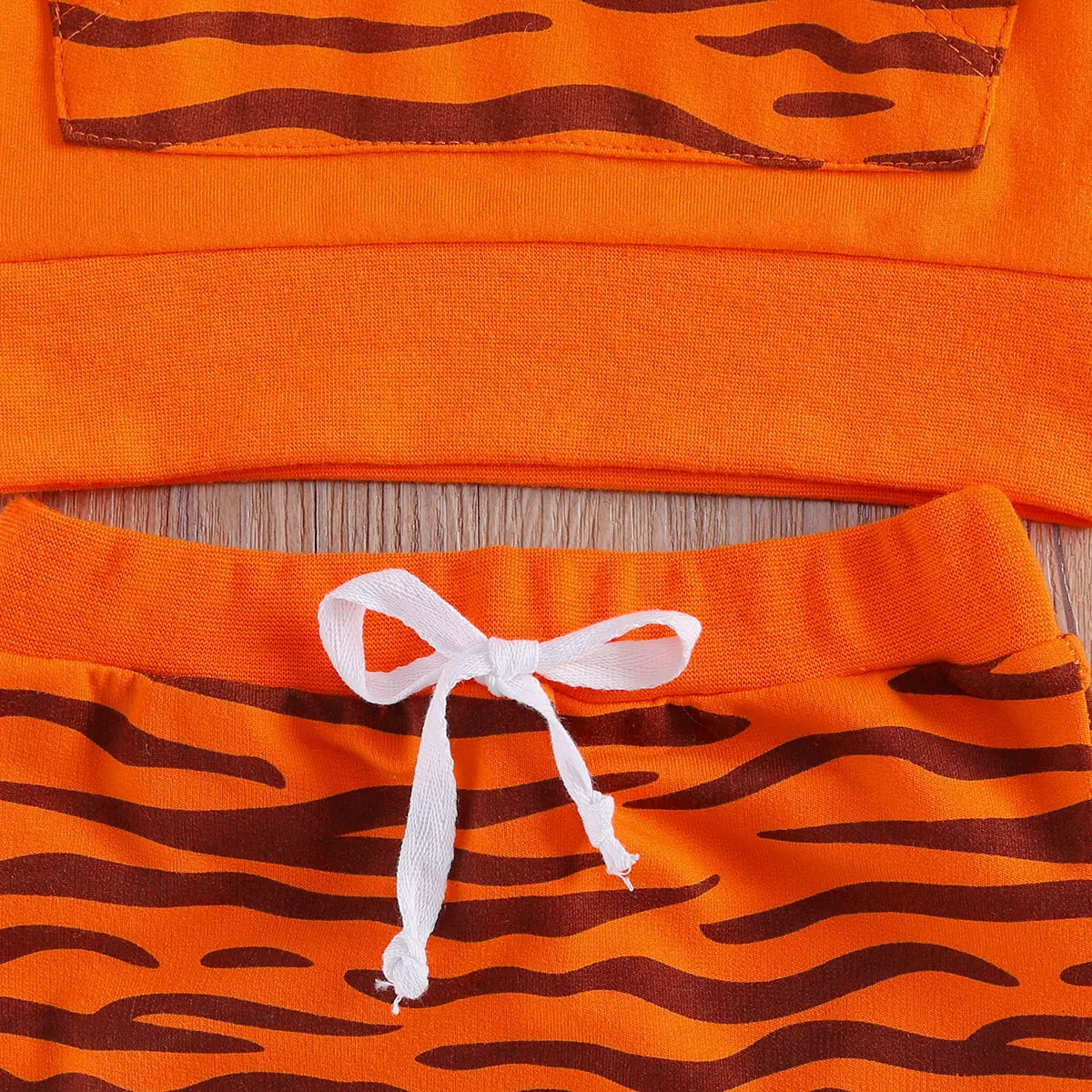 Toddler Infant Baby Boy Tiger Clothes Set 2020 Orange Autumn Long Sleeve Pocket Hoodies Pants Clothing Outfits 2PCs Costume |