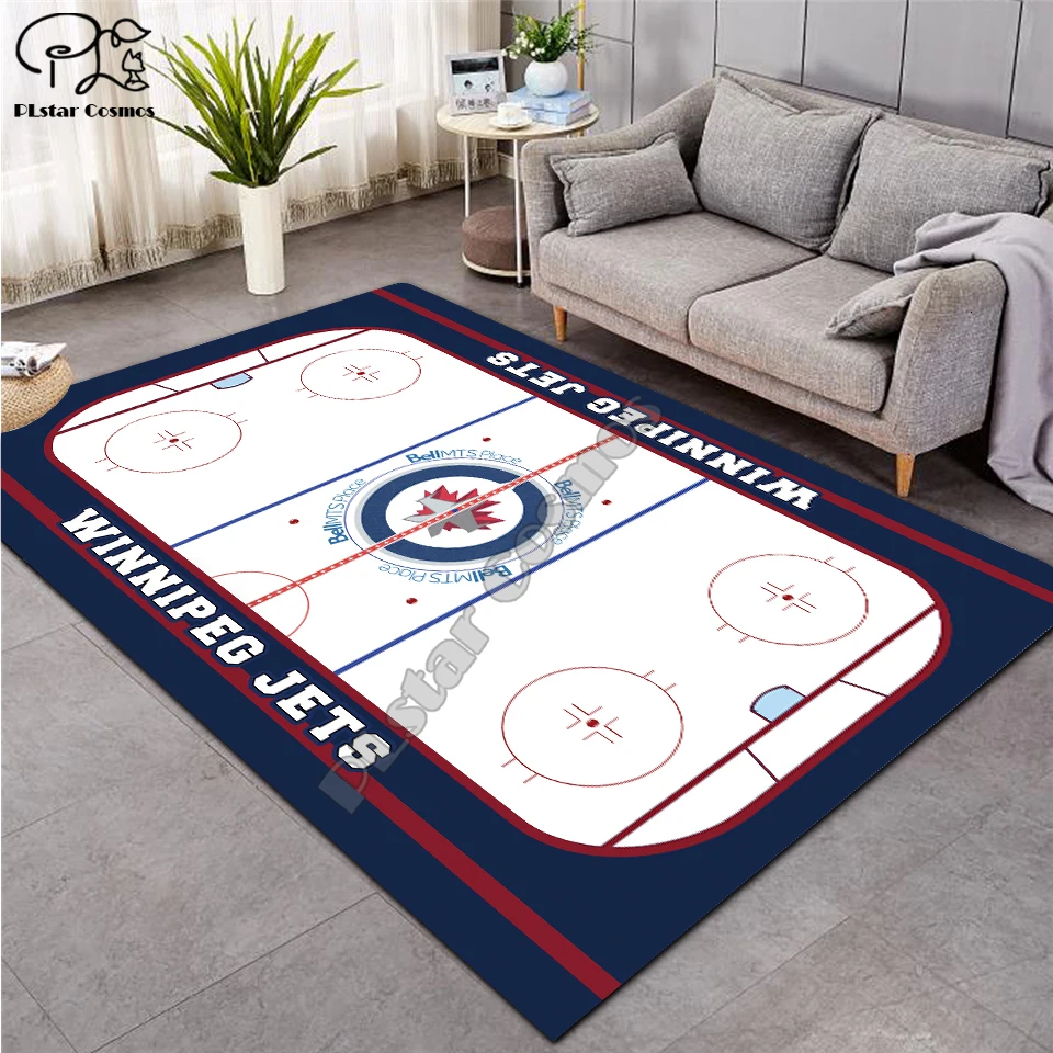 ice hockey carpet Anti-Skid Area Floor Mat 3D Rug Non-slip Mat Dining Room Living Room Soft Bedroom Mat Carpet style-06