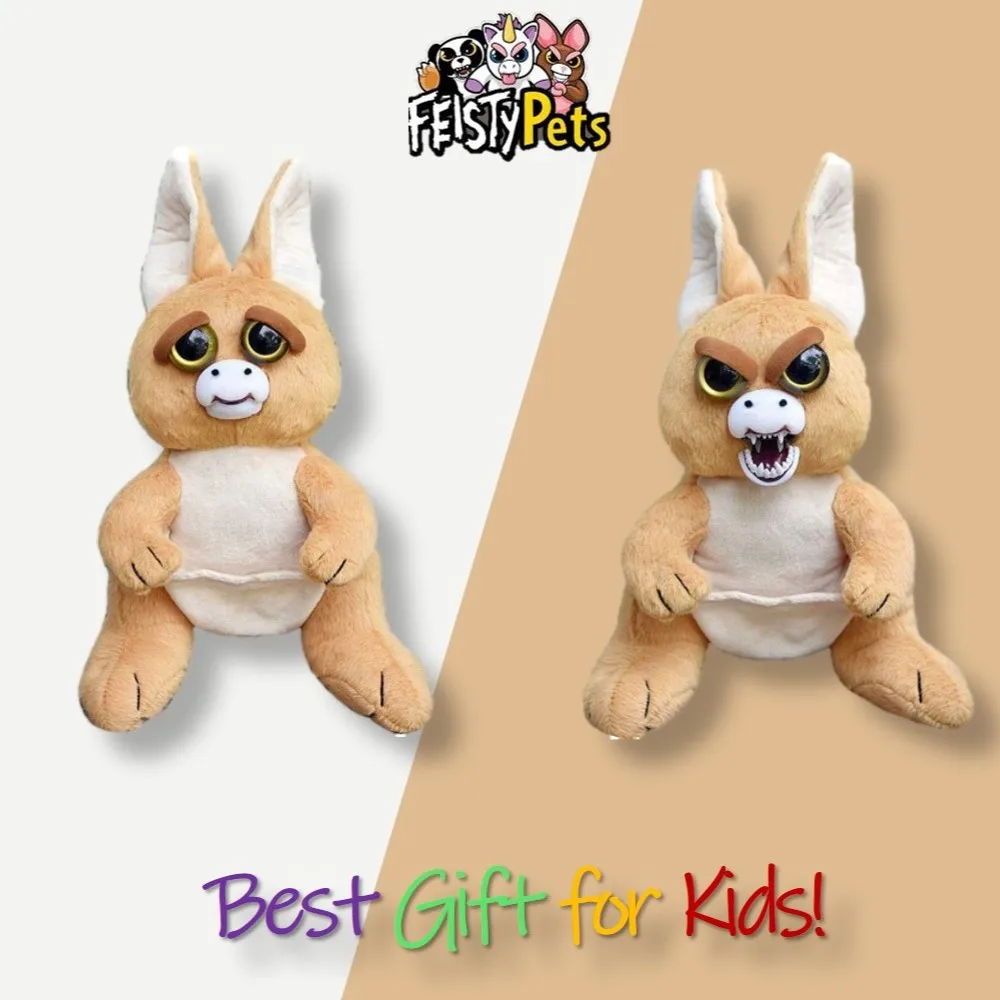 Feisty Pets toys stuffed plush angry animal doll gift kangaroo