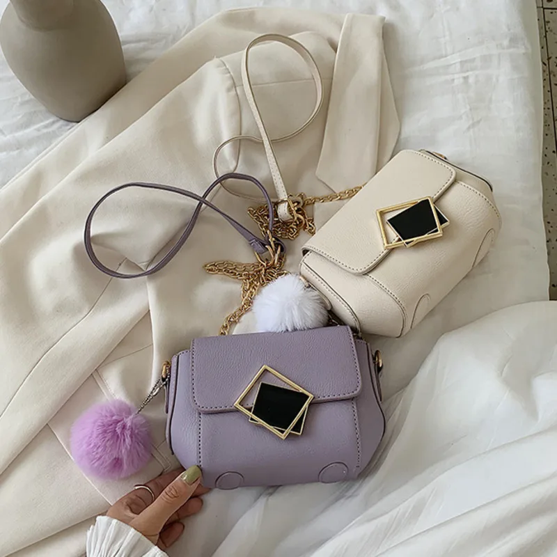

Female Lady Pu Leather Crossbody Bags For Women 2021 Chain Shoulder Messenger Bag Ladies Hand Sling Luxury Handbags Designer