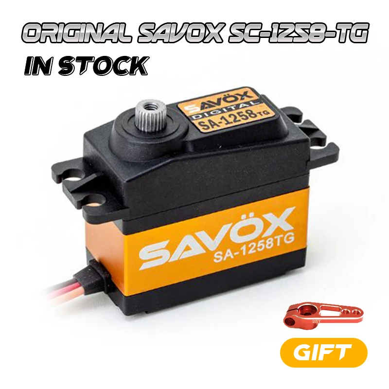 SAVOX SC-1258TGแรงบิดสูงไทเทเนียมเกียร์S Ervo 1258 0.08วินาที/12กิโลกรัมสำหรับ1/10 1/8 Buggyแทตย์รถบรรทุกตีนตะขาบขนาดT ...