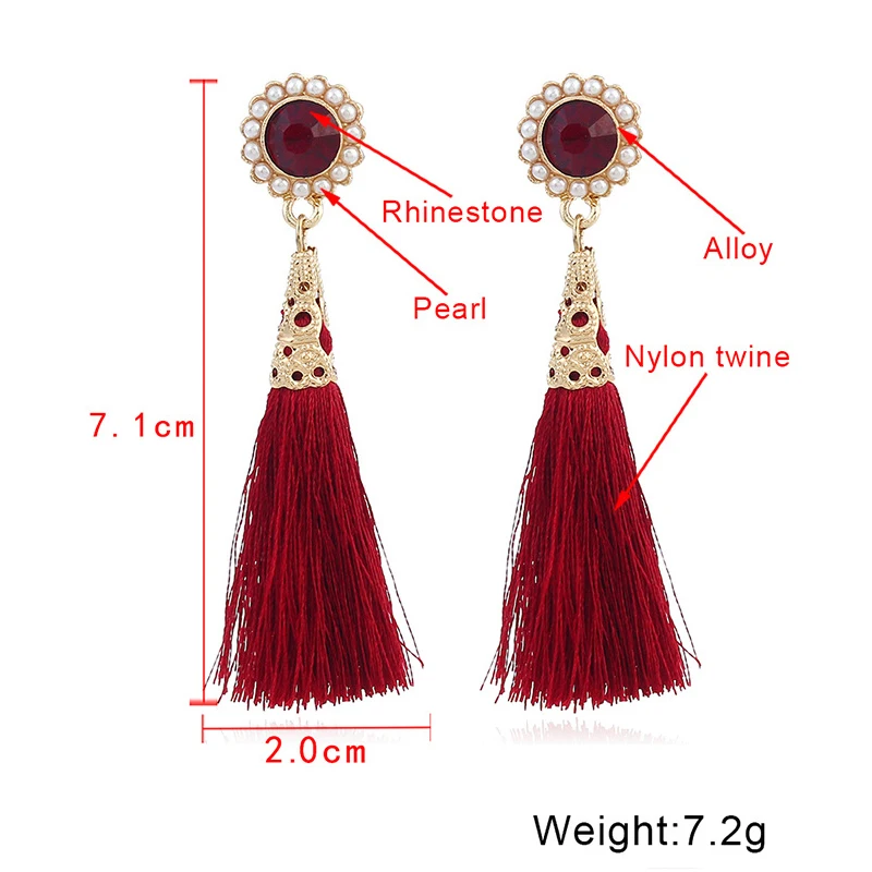 Золотые стразы жемчужные женские ювелирные изделия из сплава серьги-подвески