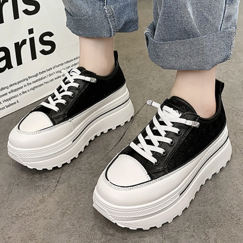 

Sneakers Women 2021 Fashion Spring Autumn New Luxury Lace-up Leisure Platform Shoes Women Sneakers High Quality Womens Shoes