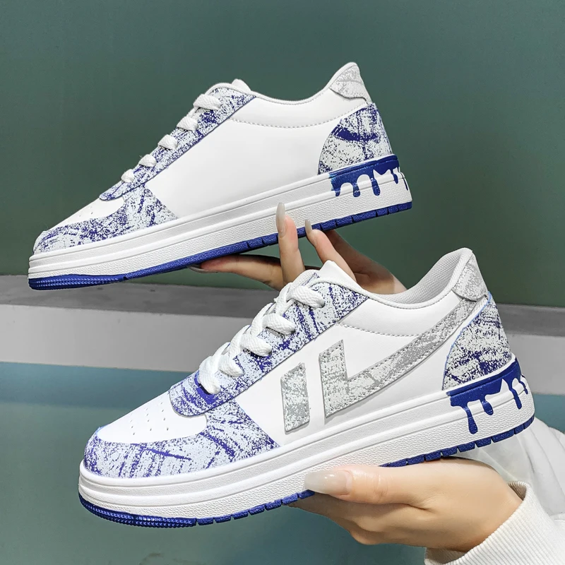 

Кроссовки мужские на нескользящей подошве, Повседневная модная уличная удобная обувь для пар, универсальные, большие размеры 36-47