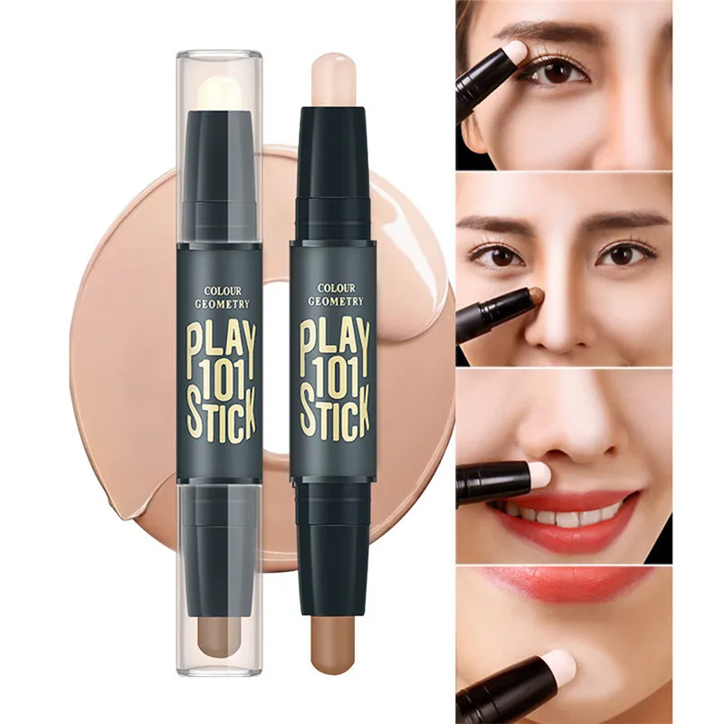 Двухсторонняя осветляющая консилер-ручка для глаз или лица полностью