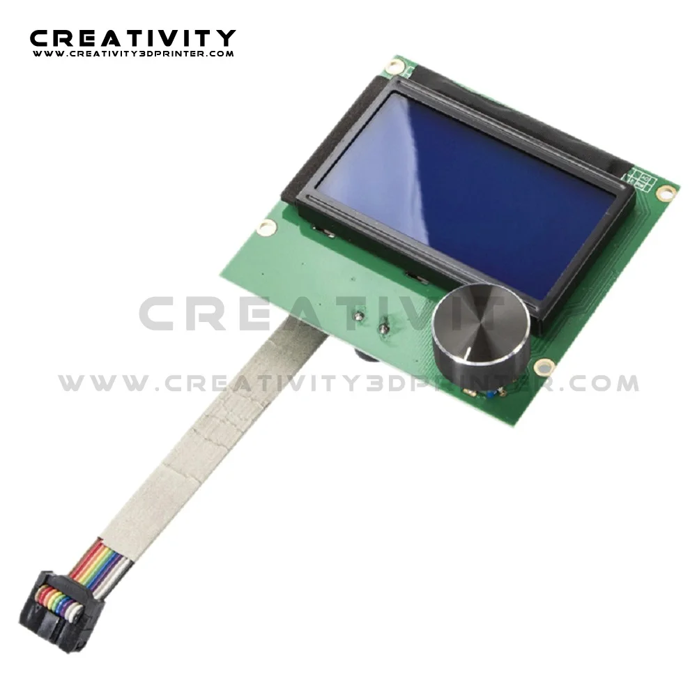 3D Printer Parts Ender3 12864 LCD Screen Display RAMPS Smart Blue Control Panel Board with Cable Accessories for Ender 3/CR-10 | Компьютеры