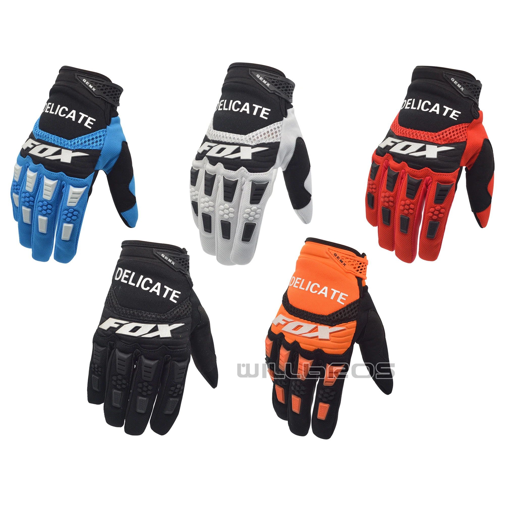 

Delicate Fox MX Pawtector Mountain Bicycle Offroad Guantes Luvas MTB DH Race Motocross Gloves