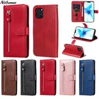 Чехол-книжка для iPhone 13 Pro Max, 12 Mini, 11, Xs Max, X, XS, XR, SE 2020, 6, 6S, 7, 8, кожаный, с отделением для карт