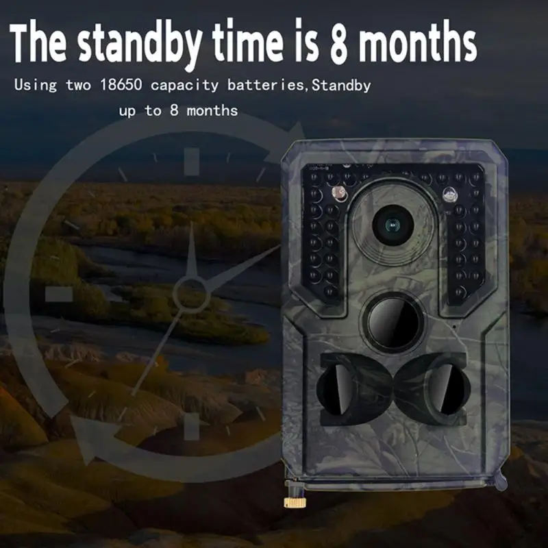 

16MP Hunting Camera IP54 Waterproof Wild Animal Detector Cameras 1080P Wireless Monitoring Infrared Cam Night Vision Photo Trap