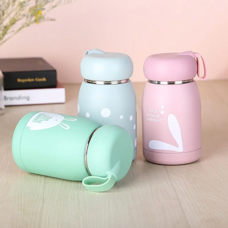 320 мл Термос чашка вакуумная фляжка бутылка из нержавеющей стали 304 мультяшная