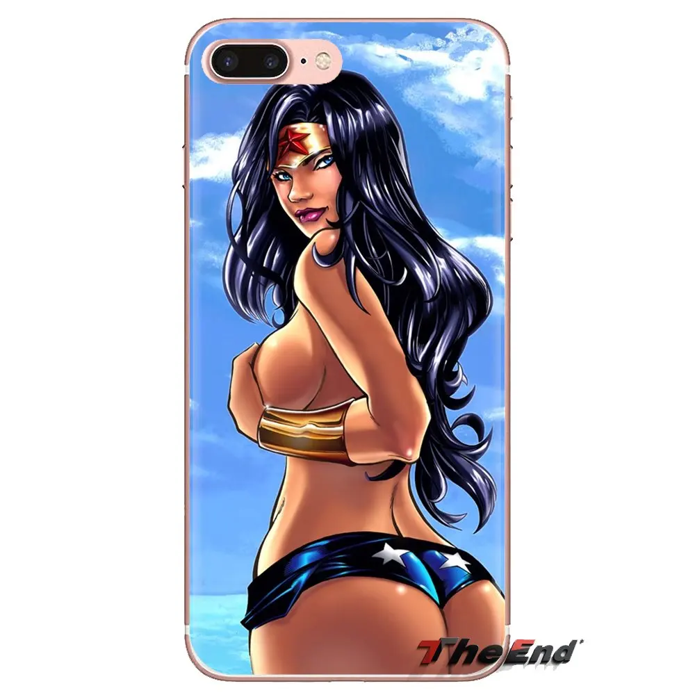 Мягкие прозрачные чехлы в виде ракушки Wonder Woman для Xiao mi 6 A1 Max x 2 5X 6X Red Note 5 5A 4X 4A A4 4 3