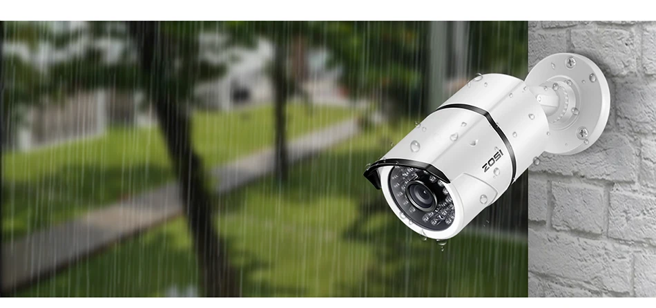 ZOSI 8CH HD 5.0MP H.265+ безопасности Камера Системы с 8x5 Мп 2560*1920 на открытом воздухе/Крытый CCTV Камеры Скрытого видеонаблюдения 2 ТБ жесткого диска