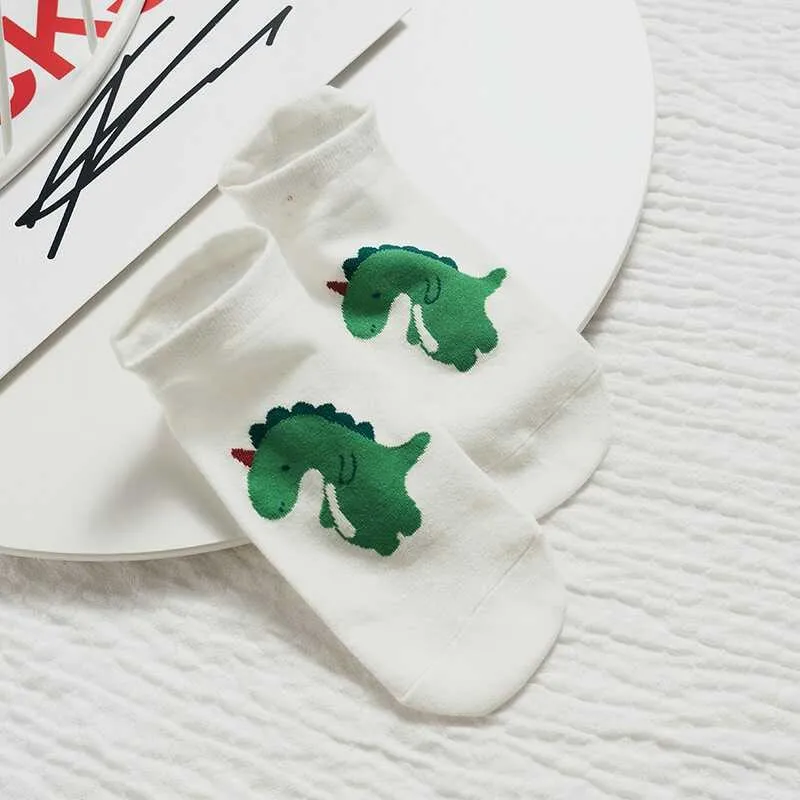 Носки с рисунком милые женские низкие хлопковые носки повседневные весенние